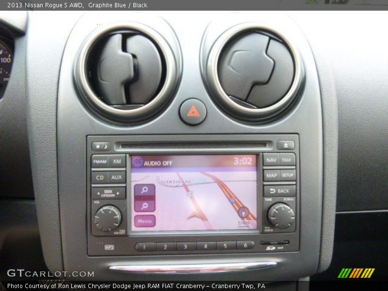 Graphite Blue / Black 2013 Nissan Rogue S AWD