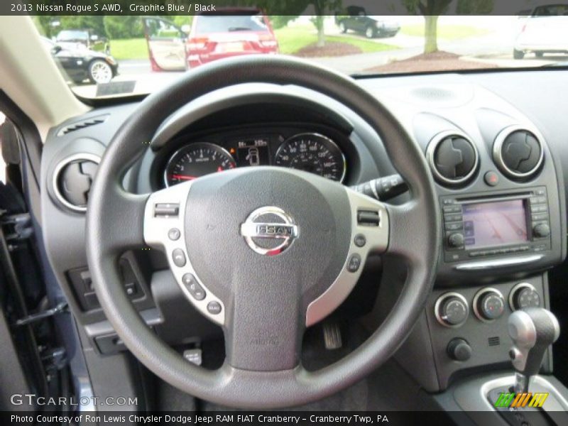 Graphite Blue / Black 2013 Nissan Rogue S AWD