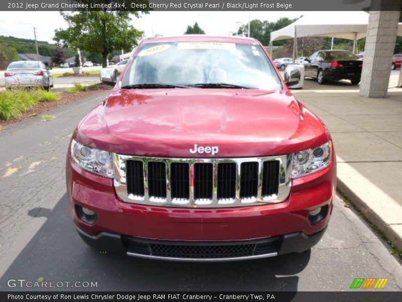 Deep Cherry Red Crystal Pearl / Black/Light Frost Beige 2012 Jeep Grand Cherokee Limited 4x4