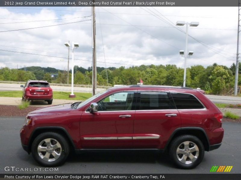 Deep Cherry Red Crystal Pearl / Black/Light Frost Beige 2012 Jeep Grand Cherokee Limited 4x4