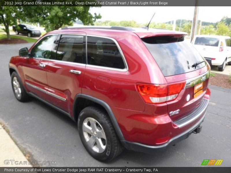 Deep Cherry Red Crystal Pearl / Black/Light Frost Beige 2012 Jeep Grand Cherokee Limited 4x4