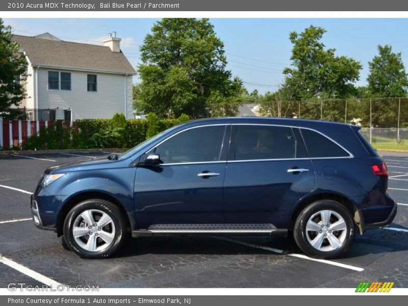 Bali Blue Pearl / Parchment 2010 Acura MDX Technology