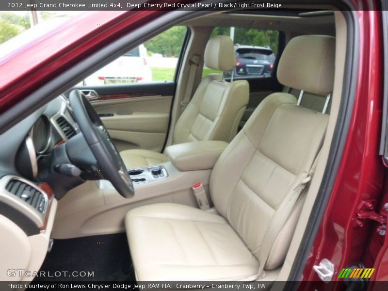 Deep Cherry Red Crystal Pearl / Black/Light Frost Beige 2012 Jeep Grand Cherokee Limited 4x4