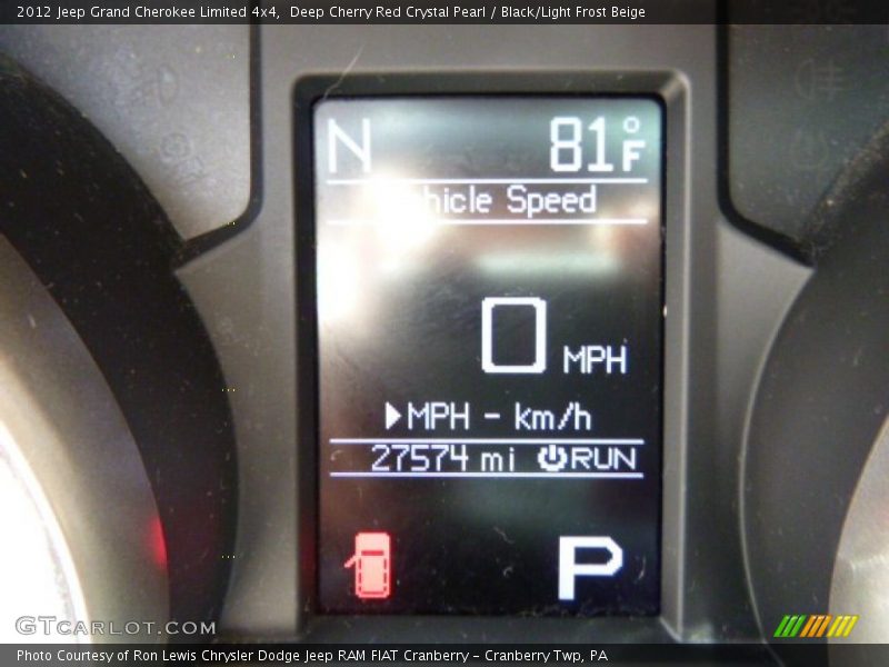 Deep Cherry Red Crystal Pearl / Black/Light Frost Beige 2012 Jeep Grand Cherokee Limited 4x4