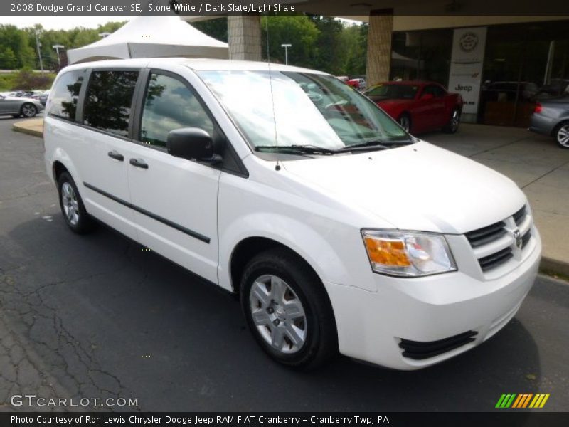 Stone White / Dark Slate/Light Shale 2008 Dodge Grand Caravan SE