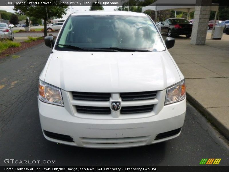 Stone White / Dark Slate/Light Shale 2008 Dodge Grand Caravan SE