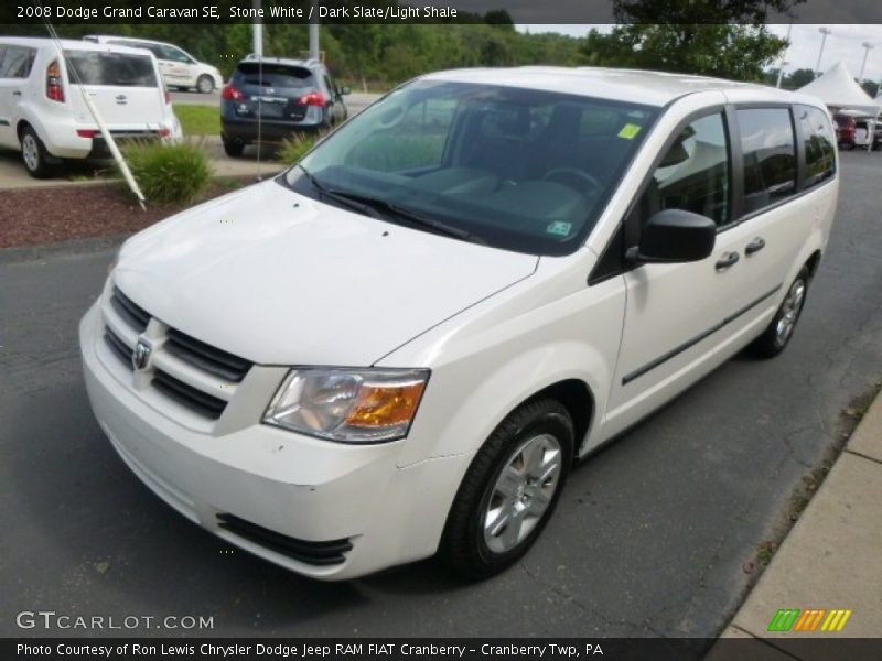 Stone White / Dark Slate/Light Shale 2008 Dodge Grand Caravan SE