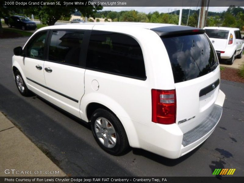 Stone White / Dark Slate/Light Shale 2008 Dodge Grand Caravan SE
