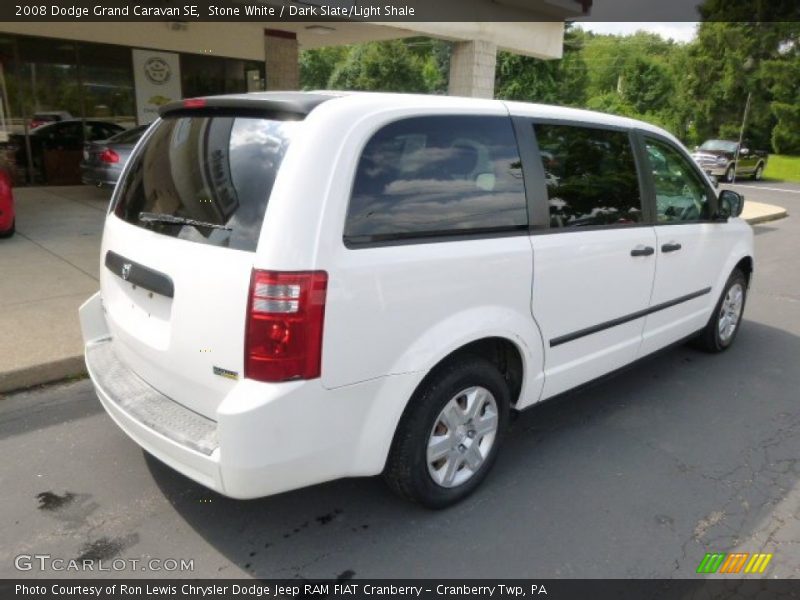 Stone White / Dark Slate/Light Shale 2008 Dodge Grand Caravan SE