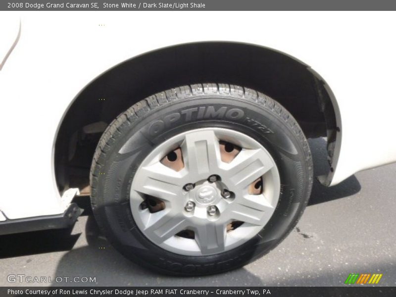 Stone White / Dark Slate/Light Shale 2008 Dodge Grand Caravan SE