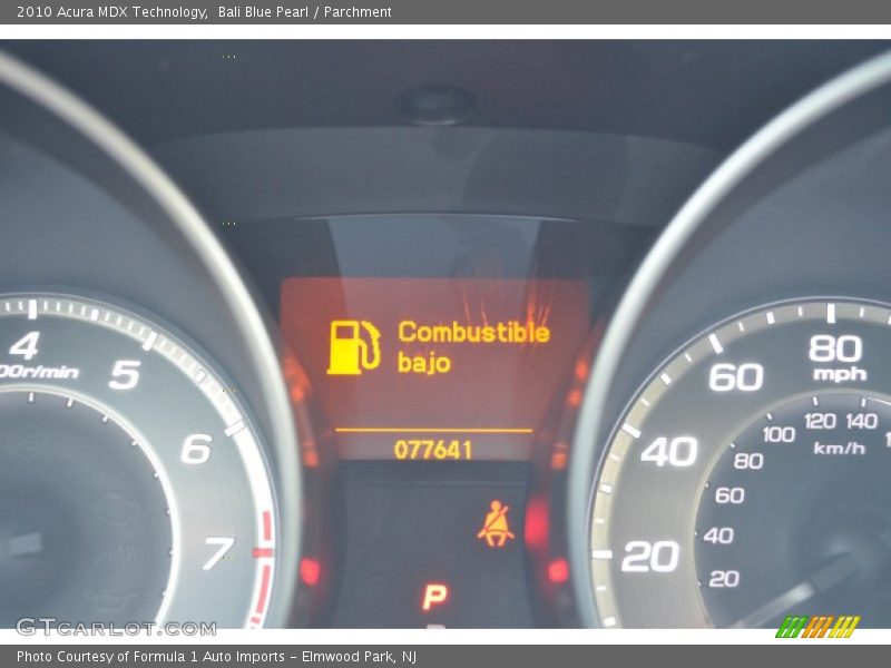 Bali Blue Pearl / Parchment 2010 Acura MDX Technology