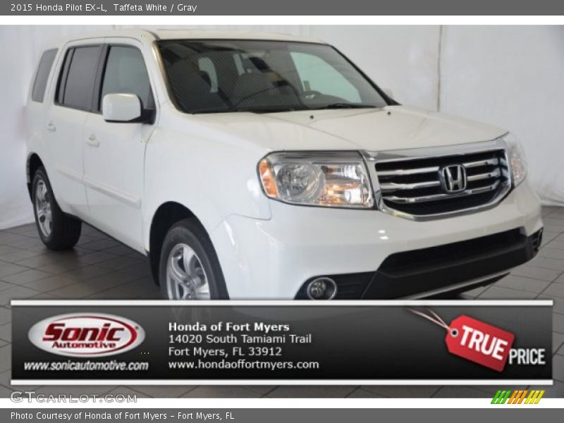 Taffeta White / Gray 2015 Honda Pilot EX-L