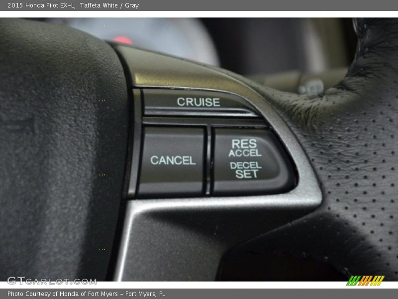 Taffeta White / Gray 2015 Honda Pilot EX-L