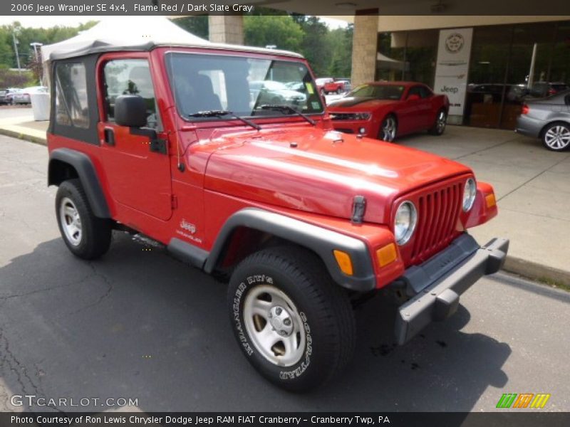 Flame Red / Dark Slate Gray 2006 Jeep Wrangler SE 4x4