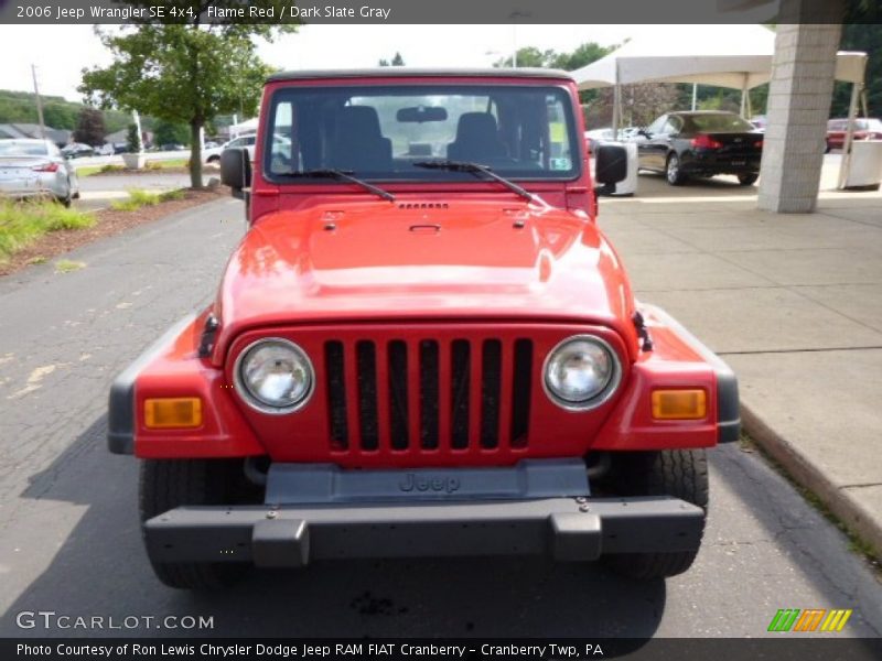 Flame Red / Dark Slate Gray 2006 Jeep Wrangler SE 4x4