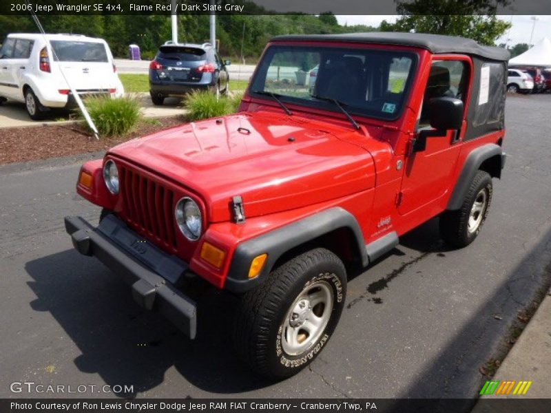Flame Red / Dark Slate Gray 2006 Jeep Wrangler SE 4x4