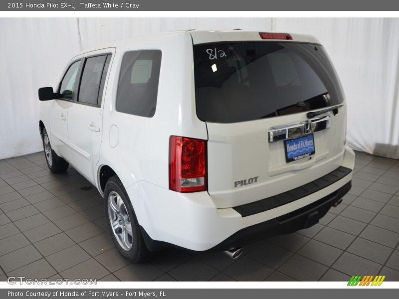 Taffeta White / Gray 2015 Honda Pilot EX-L