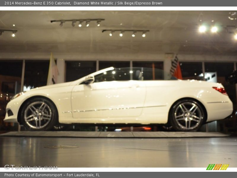 Diamond White Metallic / Silk Beige/Espresso Brown 2014 Mercedes-Benz E 350 Cabriolet