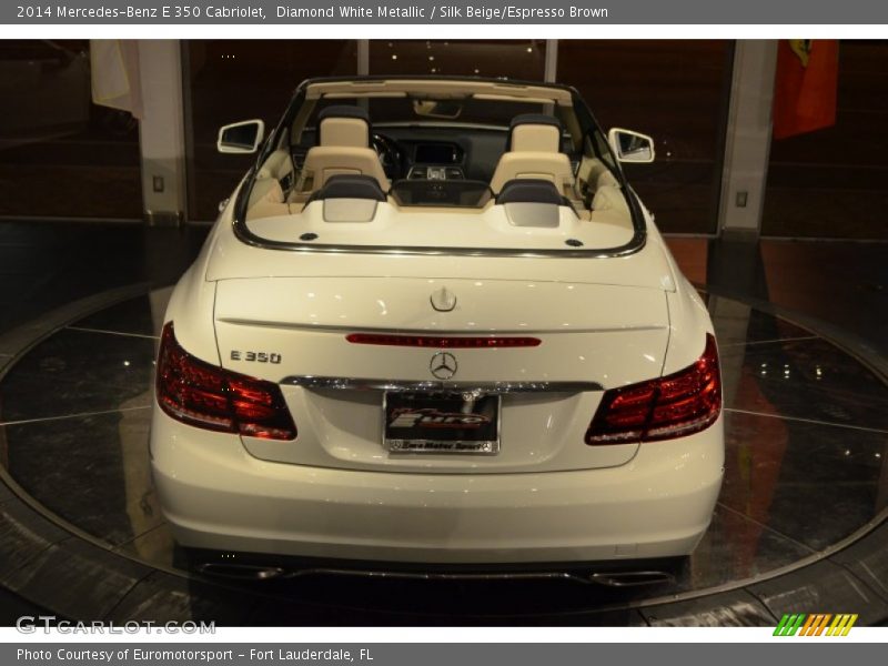 Diamond White Metallic / Silk Beige/Espresso Brown 2014 Mercedes-Benz E 350 Cabriolet