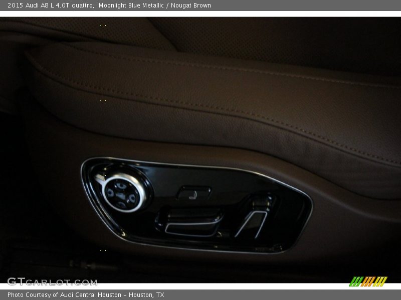 Moonlight Blue Metallic / Nougat Brown 2015 Audi A8 L 4.0T quattro