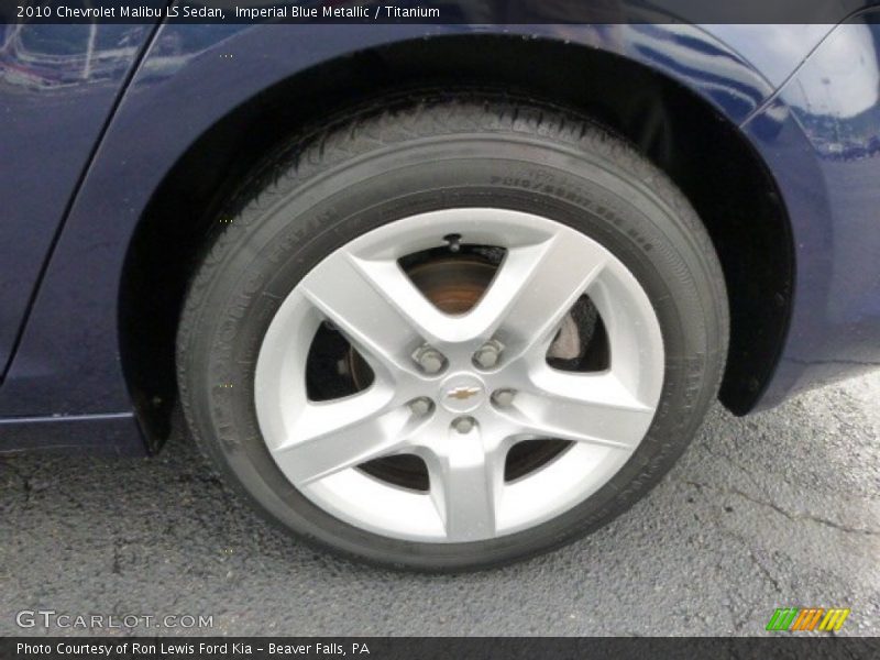 Imperial Blue Metallic / Titanium 2010 Chevrolet Malibu LS Sedan