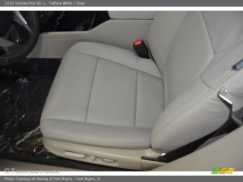 Taffeta White / Gray 2015 Honda Pilot EX-L