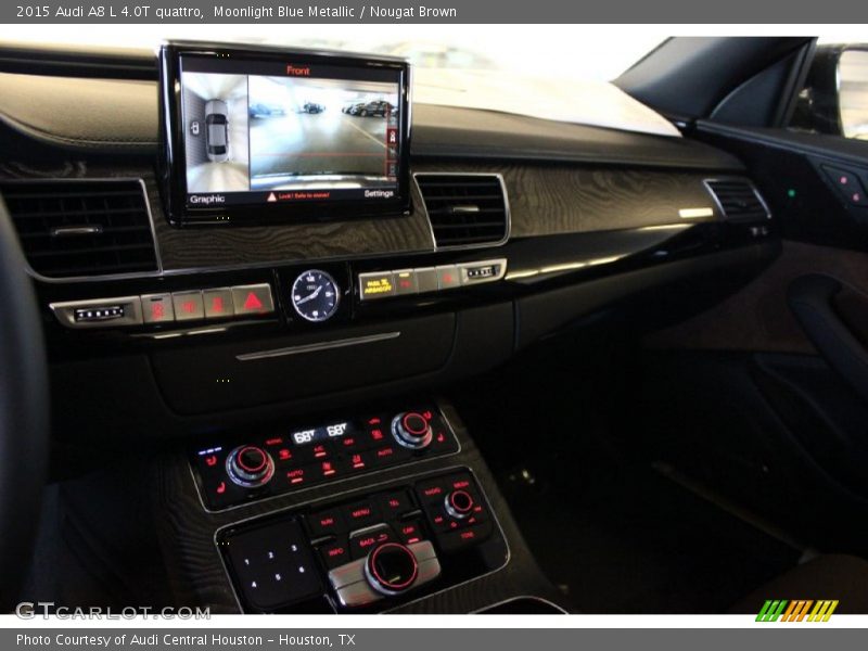 Moonlight Blue Metallic / Nougat Brown 2015 Audi A8 L 4.0T quattro