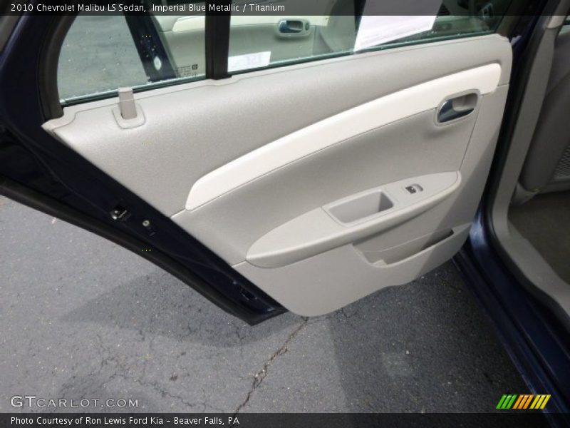 Imperial Blue Metallic / Titanium 2010 Chevrolet Malibu LS Sedan