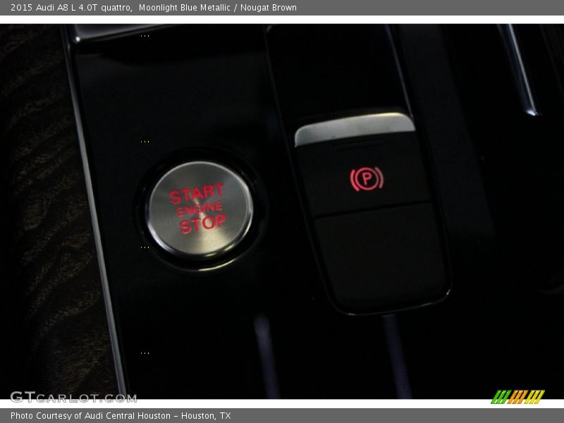 Moonlight Blue Metallic / Nougat Brown 2015 Audi A8 L 4.0T quattro