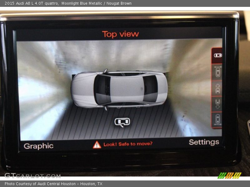 Moonlight Blue Metallic / Nougat Brown 2015 Audi A8 L 4.0T quattro