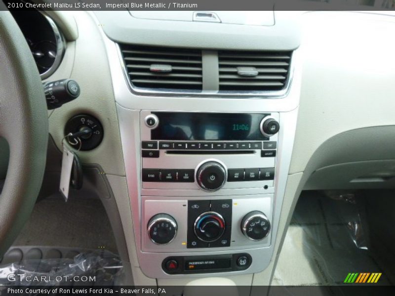 Imperial Blue Metallic / Titanium 2010 Chevrolet Malibu LS Sedan