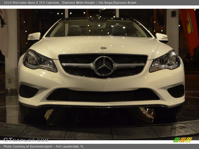 Diamond White Metallic / Silk Beige/Espresso Brown 2014 Mercedes-Benz E 350 Cabriolet