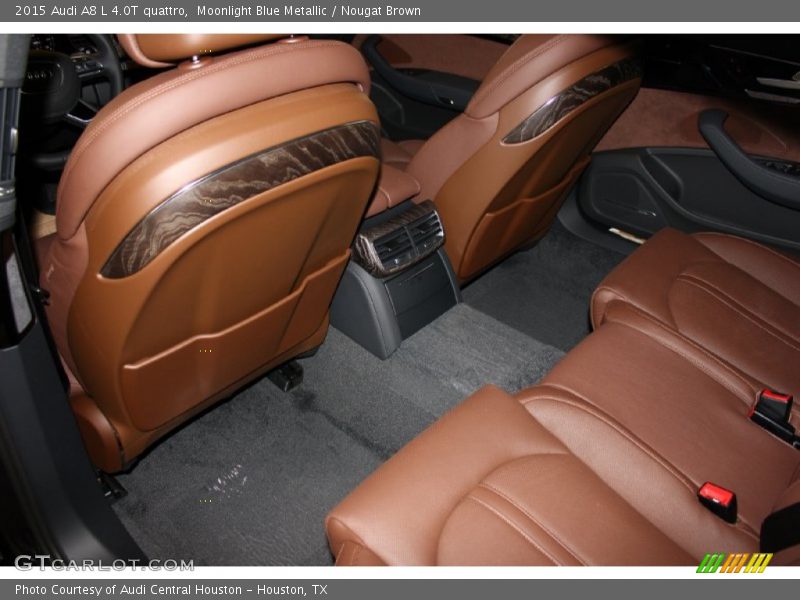 Moonlight Blue Metallic / Nougat Brown 2015 Audi A8 L 4.0T quattro