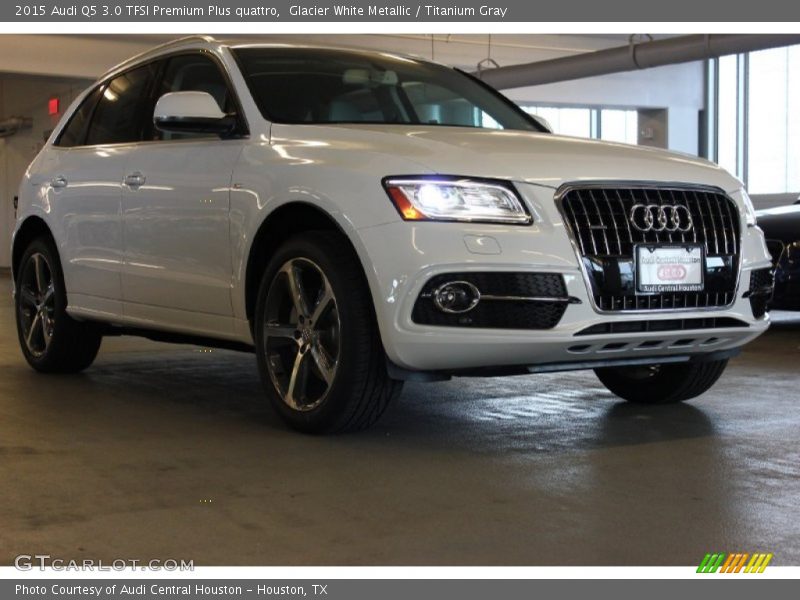 Glacier White Metallic / Titanium Gray 2015 Audi Q5 3.0 TFSI Premium Plus quattro