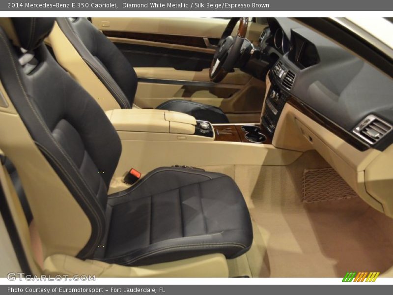 Diamond White Metallic / Silk Beige/Espresso Brown 2014 Mercedes-Benz E 350 Cabriolet