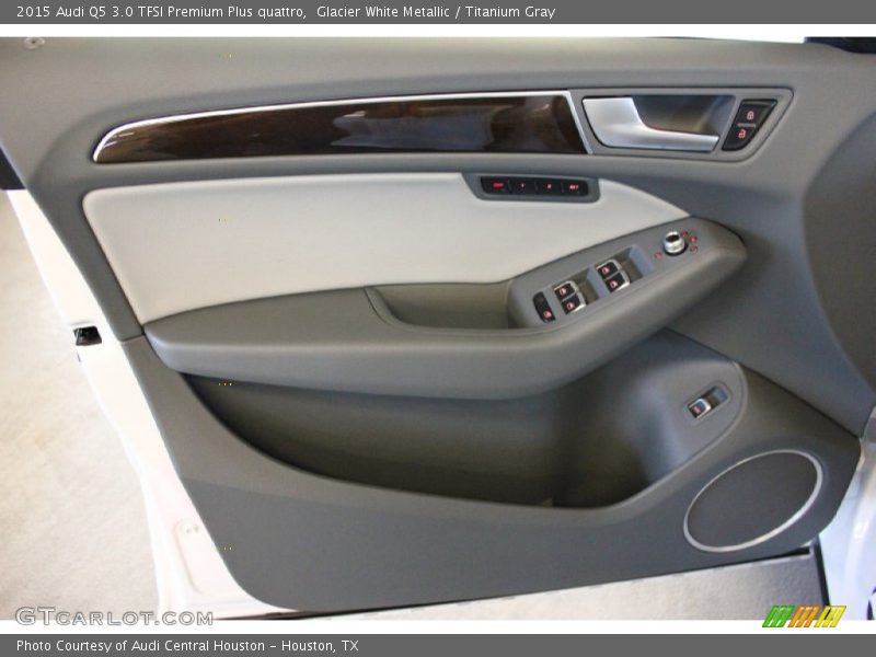 Glacier White Metallic / Titanium Gray 2015 Audi Q5 3.0 TFSI Premium Plus quattro