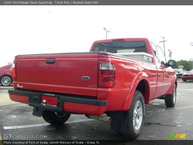 Torch Red / Medium Dark Flint 2005 Ford Ranger Sport SuperCab