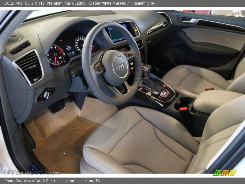 Glacier White Metallic / Titanium Gray 2015 Audi Q5 3.0 TFSI Premium Plus quattro
