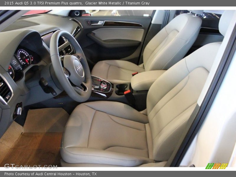 Glacier White Metallic / Titanium Gray 2015 Audi Q5 3.0 TFSI Premium Plus quattro