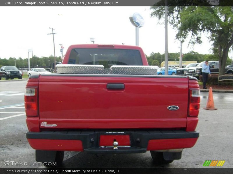 Torch Red / Medium Dark Flint 2005 Ford Ranger Sport SuperCab