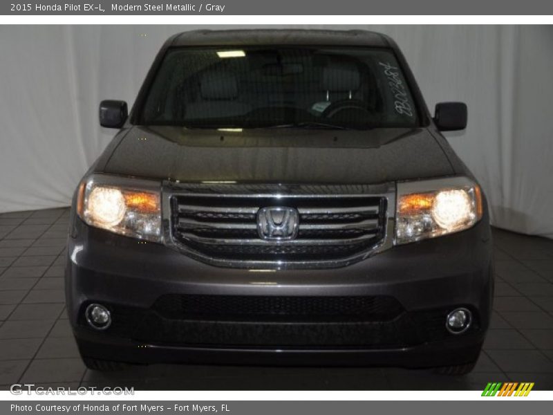 Modern Steel Metallic / Gray 2015 Honda Pilot EX-L