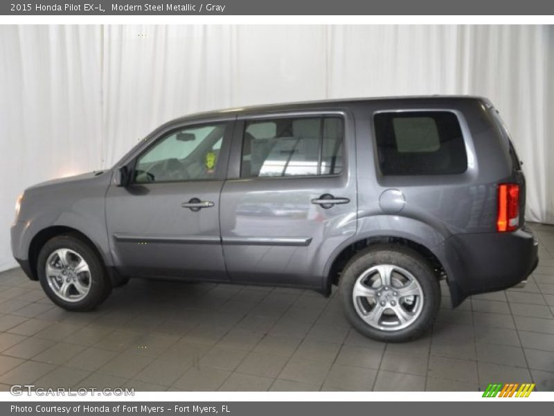 Modern Steel Metallic / Gray 2015 Honda Pilot EX-L