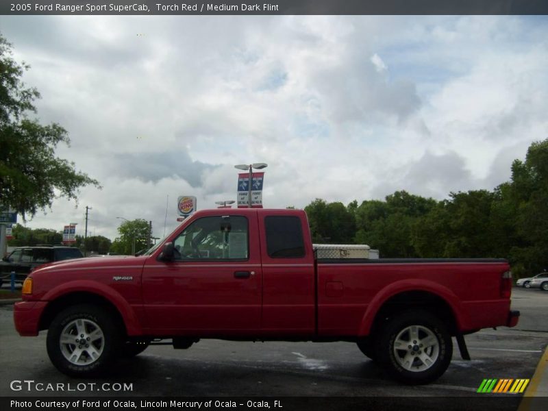 Torch Red / Medium Dark Flint 2005 Ford Ranger Sport SuperCab
