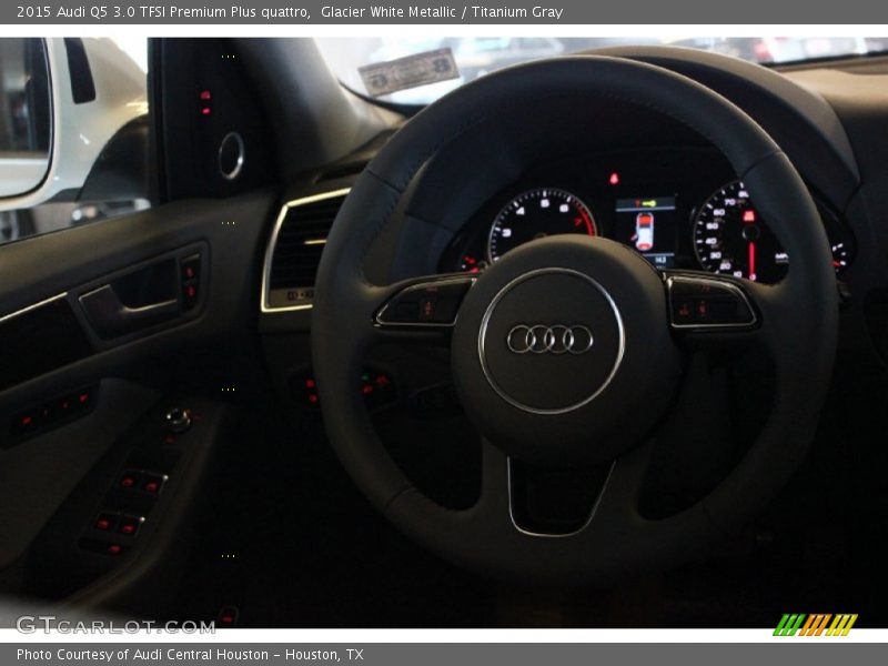 Glacier White Metallic / Titanium Gray 2015 Audi Q5 3.0 TFSI Premium Plus quattro