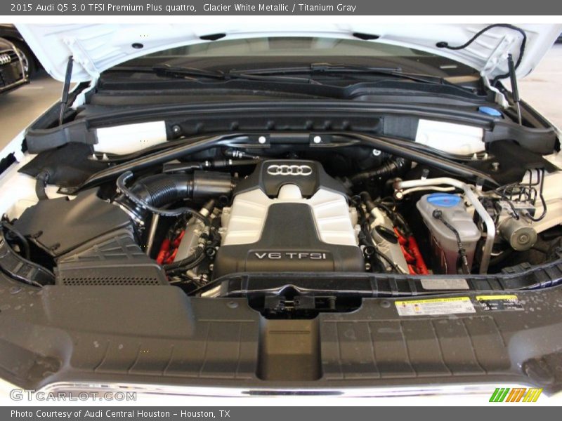 Glacier White Metallic / Titanium Gray 2015 Audi Q5 3.0 TFSI Premium Plus quattro