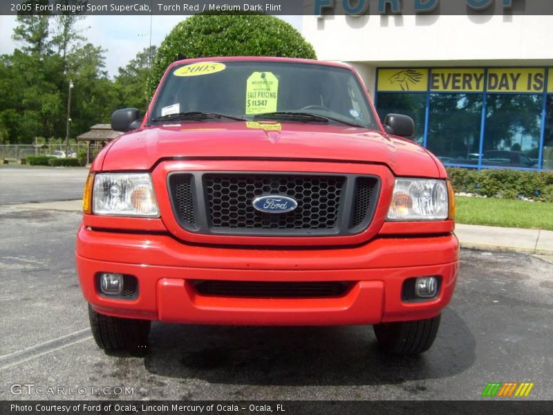 Torch Red / Medium Dark Flint 2005 Ford Ranger Sport SuperCab