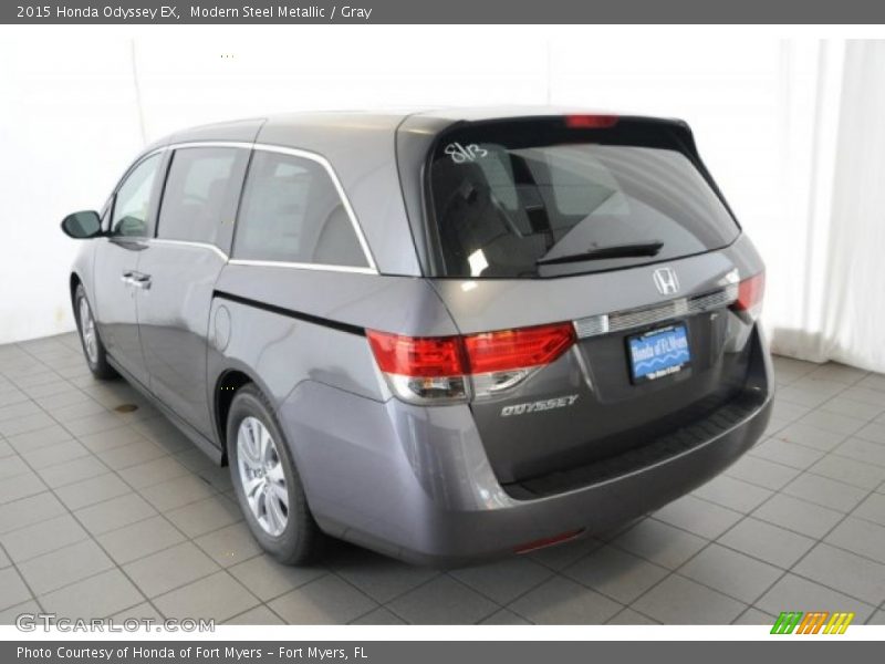 Modern Steel Metallic / Gray 2015 Honda Odyssey EX