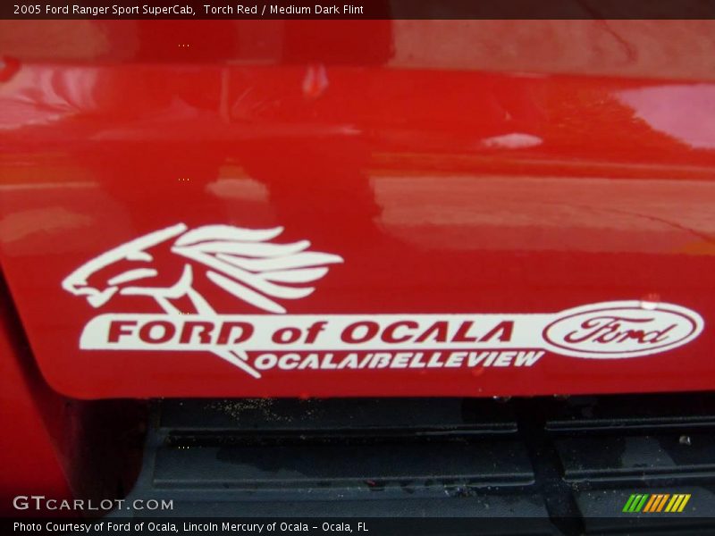Torch Red / Medium Dark Flint 2005 Ford Ranger Sport SuperCab