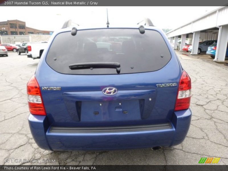 Nautical Blue Metallic / Gray 2007 Hyundai Tucson GLS