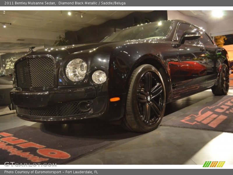 Diamond Black Metallic / Saddle/Beluga 2011 Bentley Mulsanne Sedan